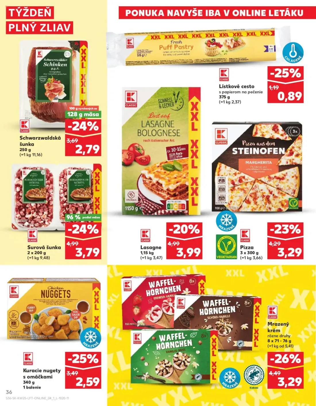 Kaufland leták, strana 36 z 84 — Mrazený krém rôzne druhy