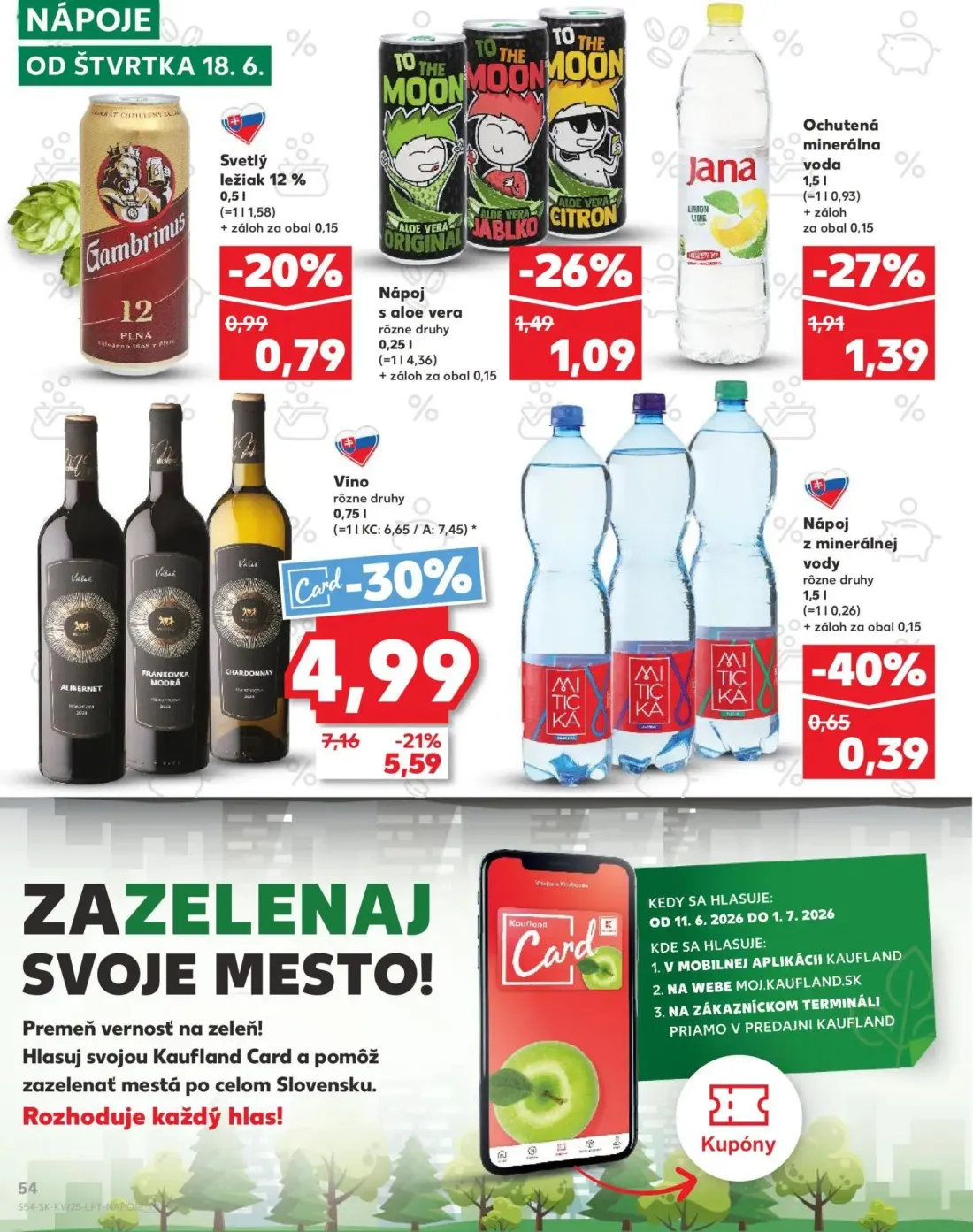 Kaufland leták, strana 54 z 84 — Nápoj z minerálnej vody