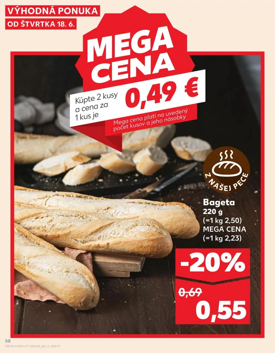 Kaufland leták, strana 58 z 84 — Bageta