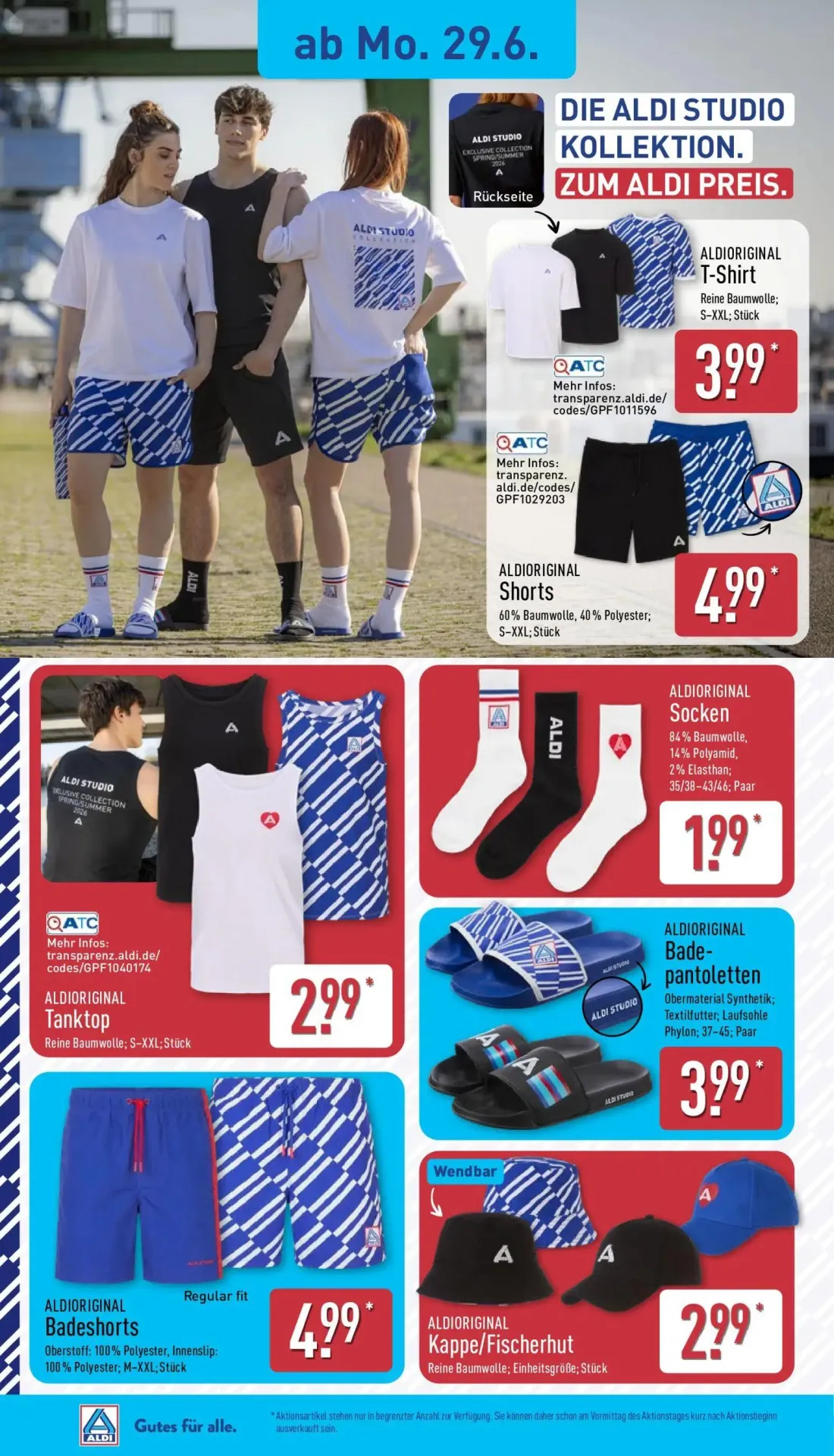 Aldi Nord Prospekt, Seite 8 von 16 — ALDIORIGINAL T-Shirt, ALDIORIGINAL Shorts, ALDIORIGINAL Tanktop