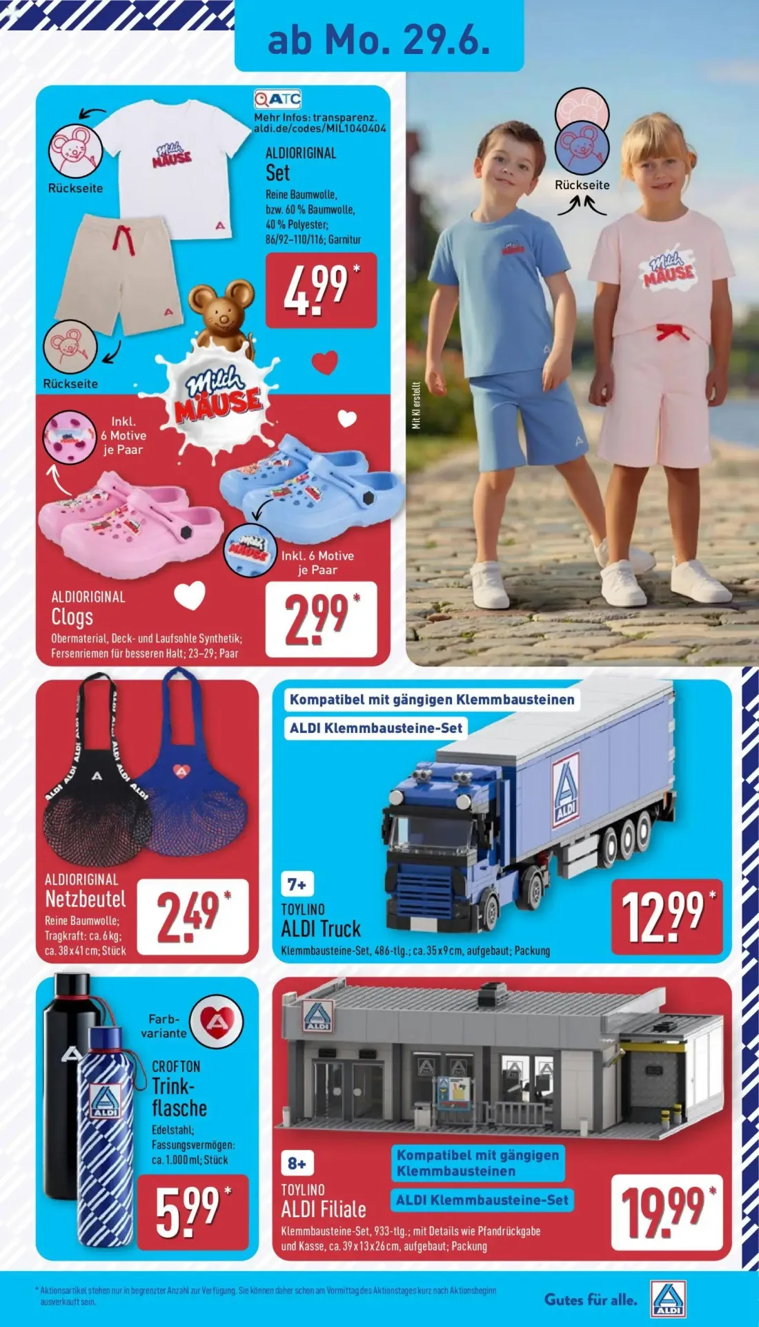 Aldi Nord Prospekt, Seite 9 von 16 — ALDIORIGINAL Set, ALDIORIGINAL Clogs, ALDIORIGINAL Netzbeutel