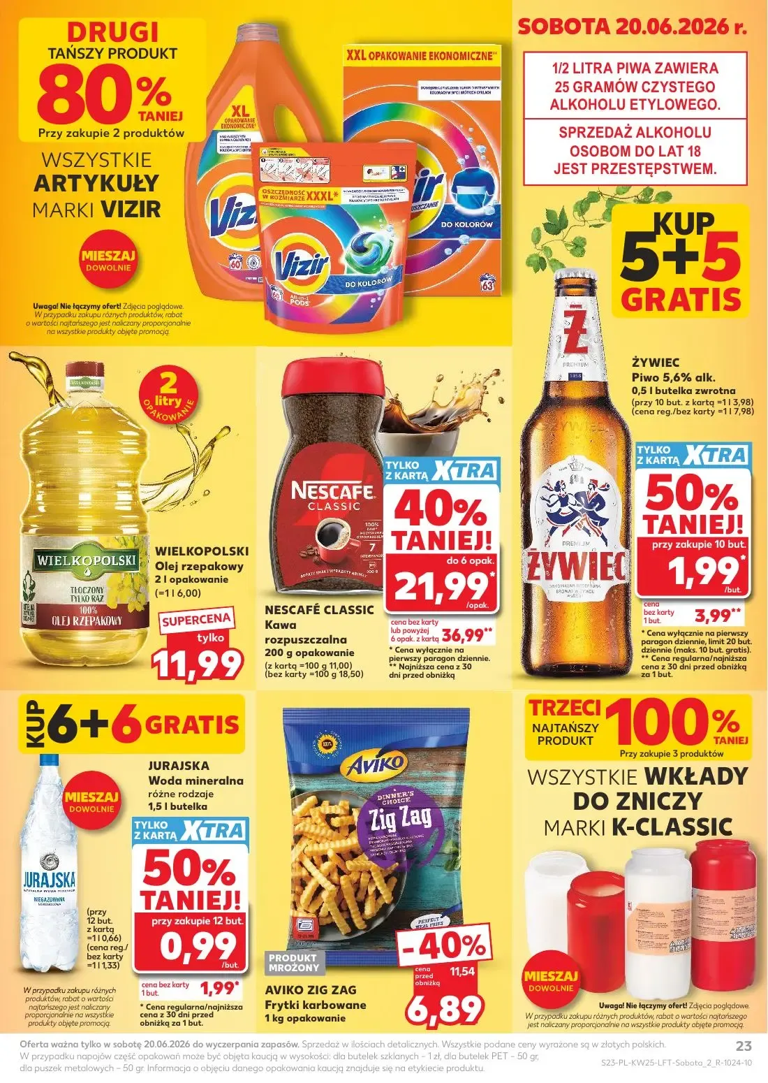 Kaufland gazetka, strona 23 z 70 — ŻYWIEC Piwo 5,6% alk.