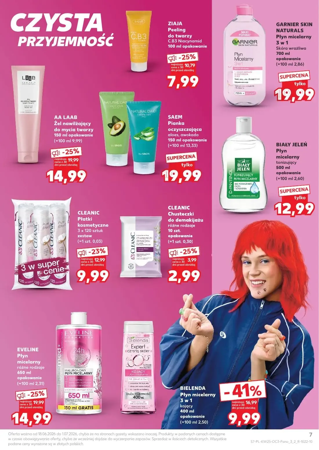 Kaufland gazetka, strona 7 z 20 — EVELINE Płyn micelarny