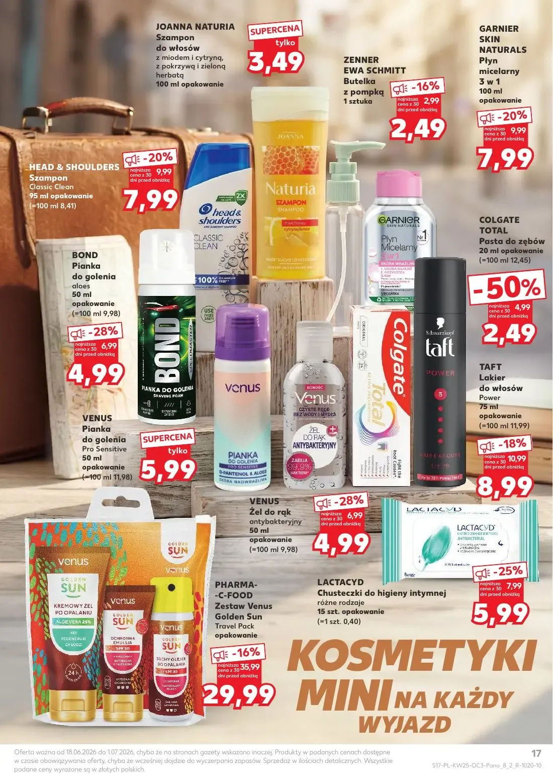 Kaufland gazetka, strona 17 z 20 — COLGATE TOTAL Pasta do zębów, BOND Pianka do golenia aloes