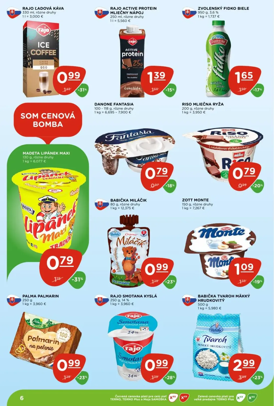 Terno leták, strana 6 z 28 — RAJO ACTIVE PROTEIN MLIEČNY NÁPOJ