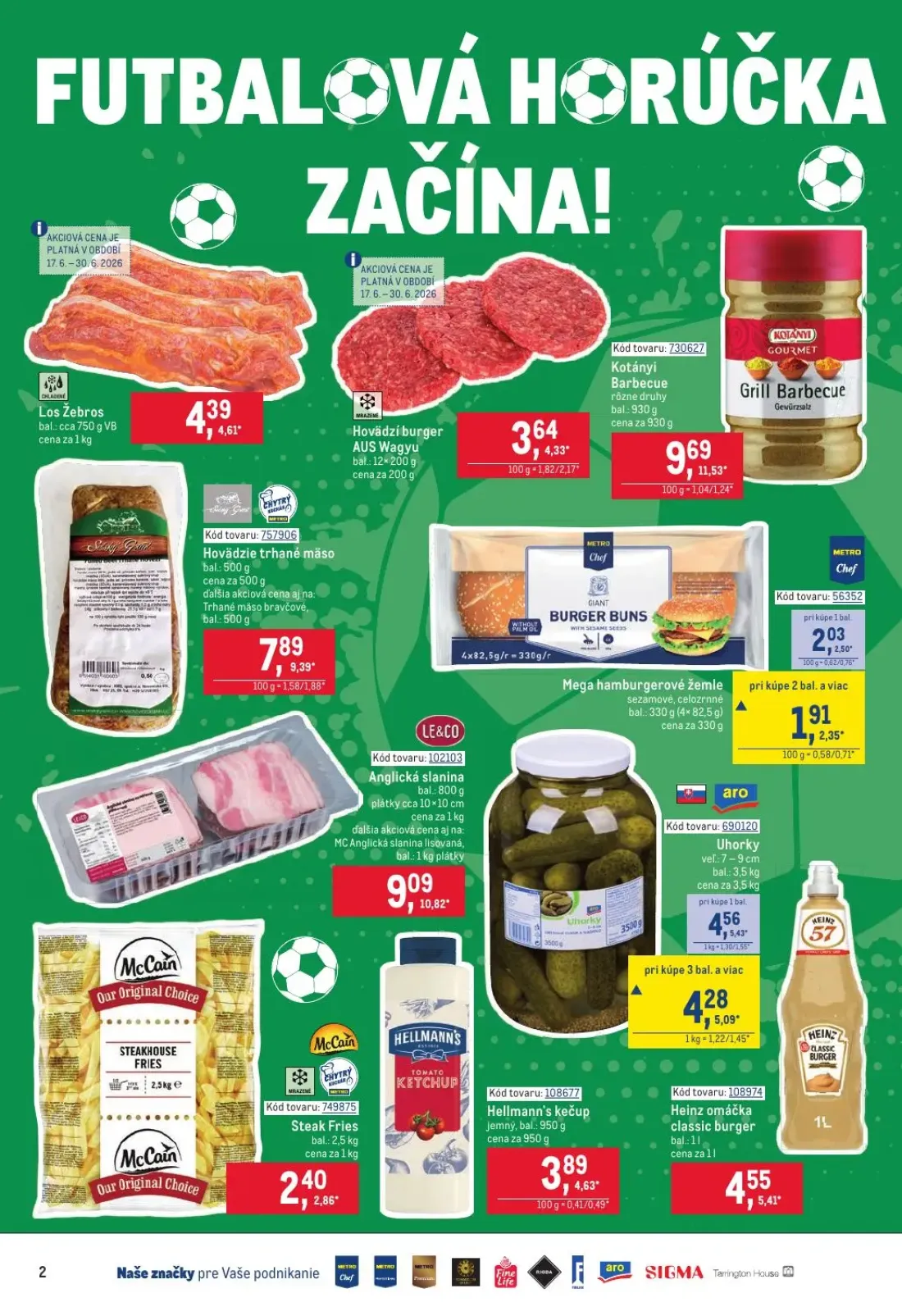 Metro leták, strana 2 z 32 — Kotányi Barbecue, Anglická slanina, Hovädzie trhané mäso
