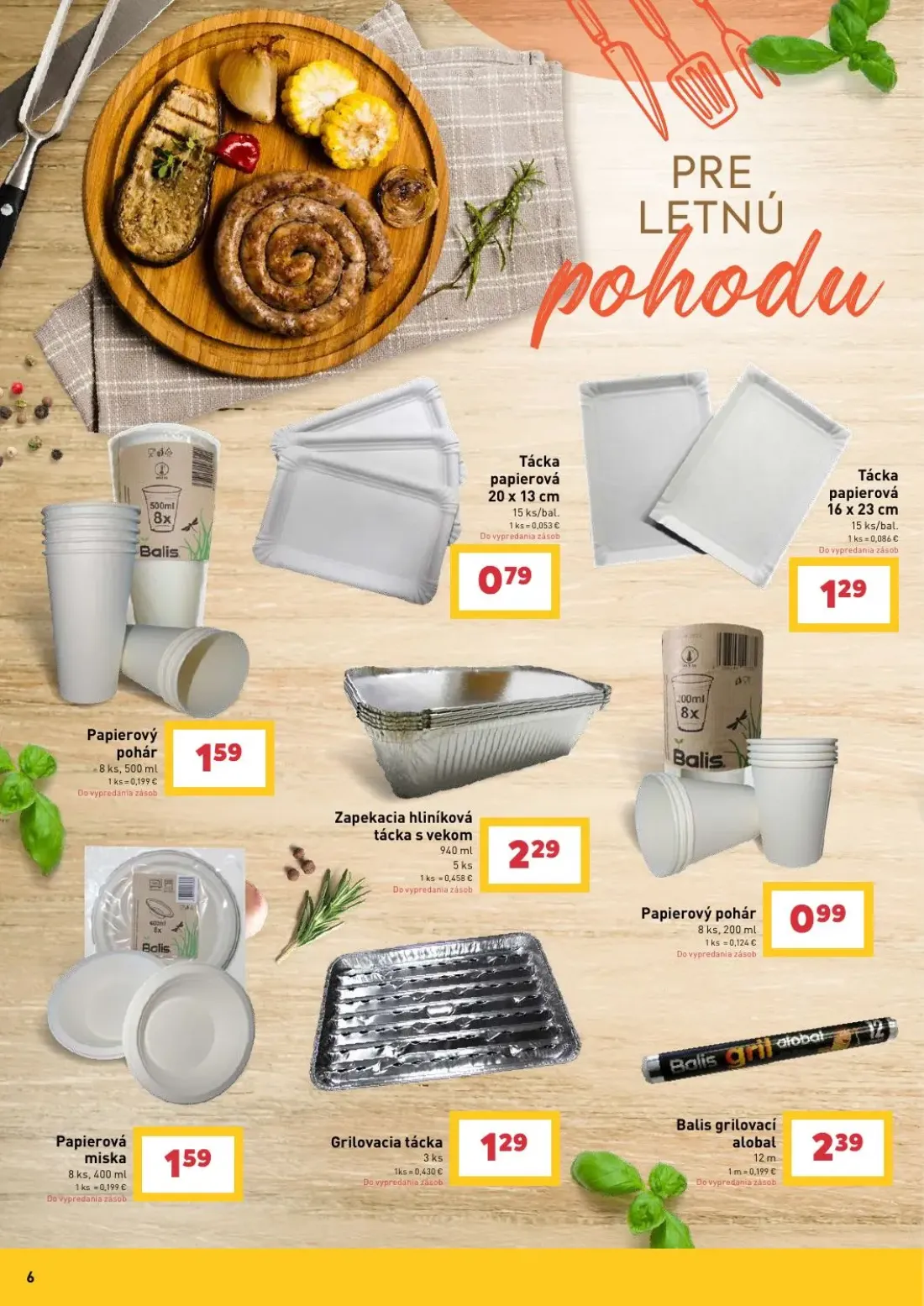 Billa leták, strana 6 z 30 — Grilovacia tácka