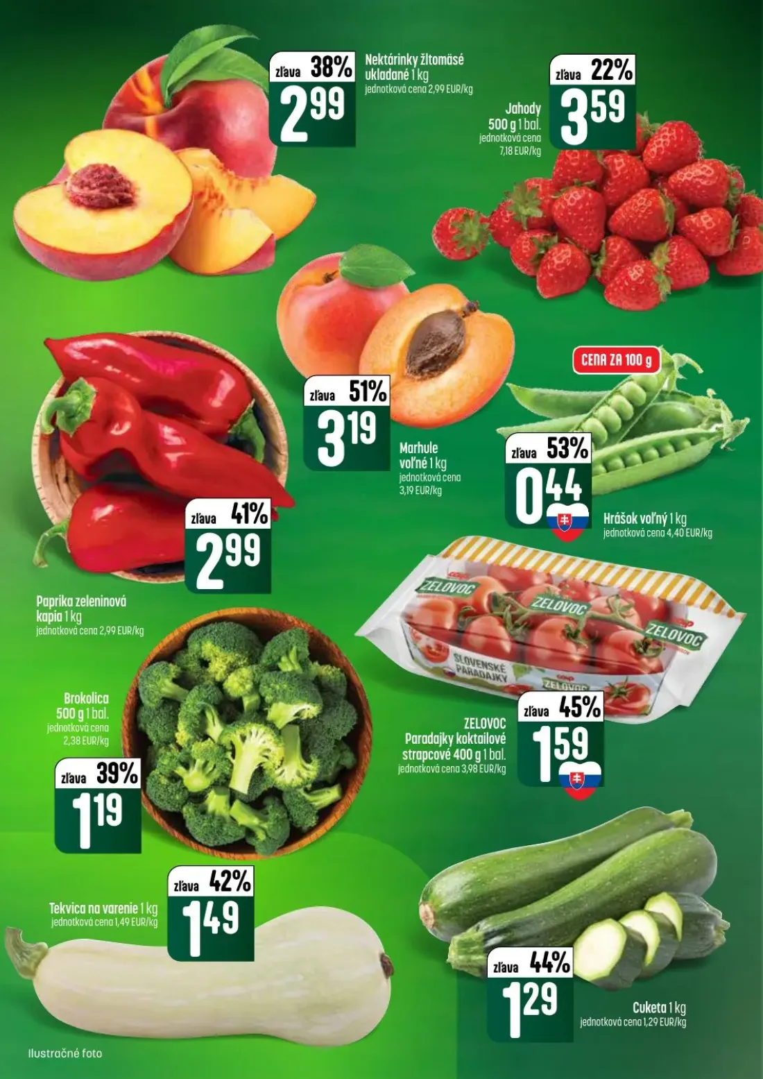 Coop Tempo leták, strana 11 z 64 — Hrášok voľný, Paprika zeleninová kapia, Brokolica