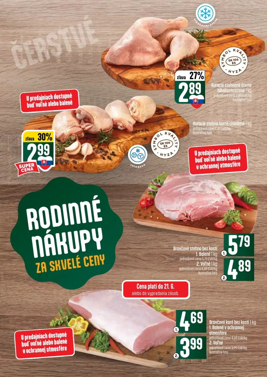 Coop Tempo leták, strana 14 z 64 — Kuracie stehenné štvrte hlbokozmrazené, Kuracie stehná horné chladené, Bravčové stehno be…