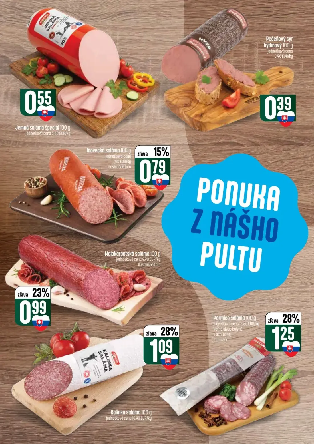 Coop Tempo leták, strana 16 z 64 — Jemná saláma špeciál, Pečeňový syr hydinový, Inovecká saláma
