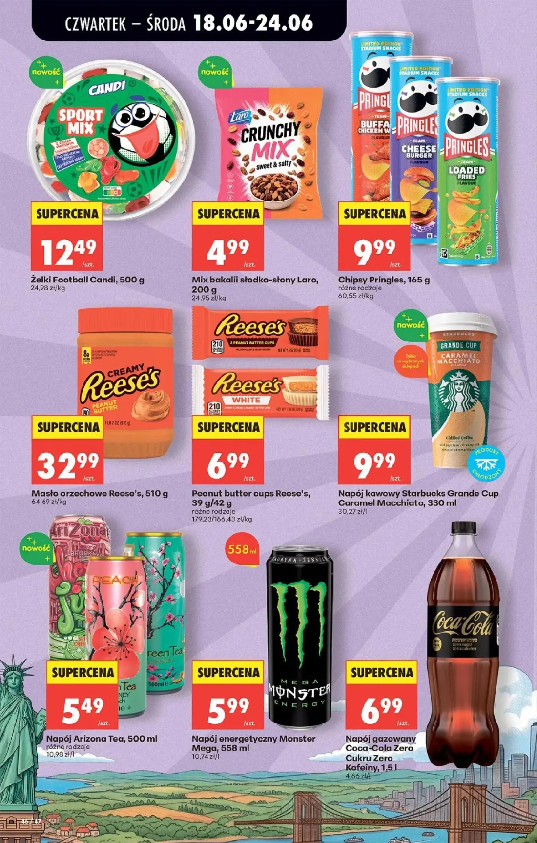 Biedronka gazetka, strona 58 z 87 — Żelki Football Candi, Mix bakalii słodko-słony Laro, Chipsy Pringles