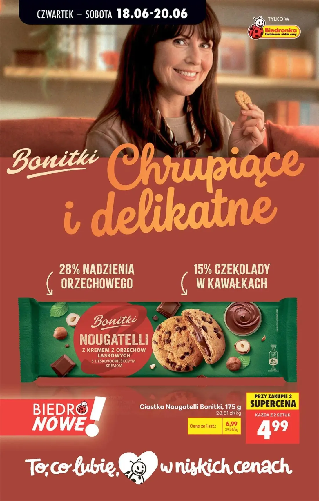 Biedronka gazetka, strona 64 z 87 — Ciastka Nougatelli Bonitki