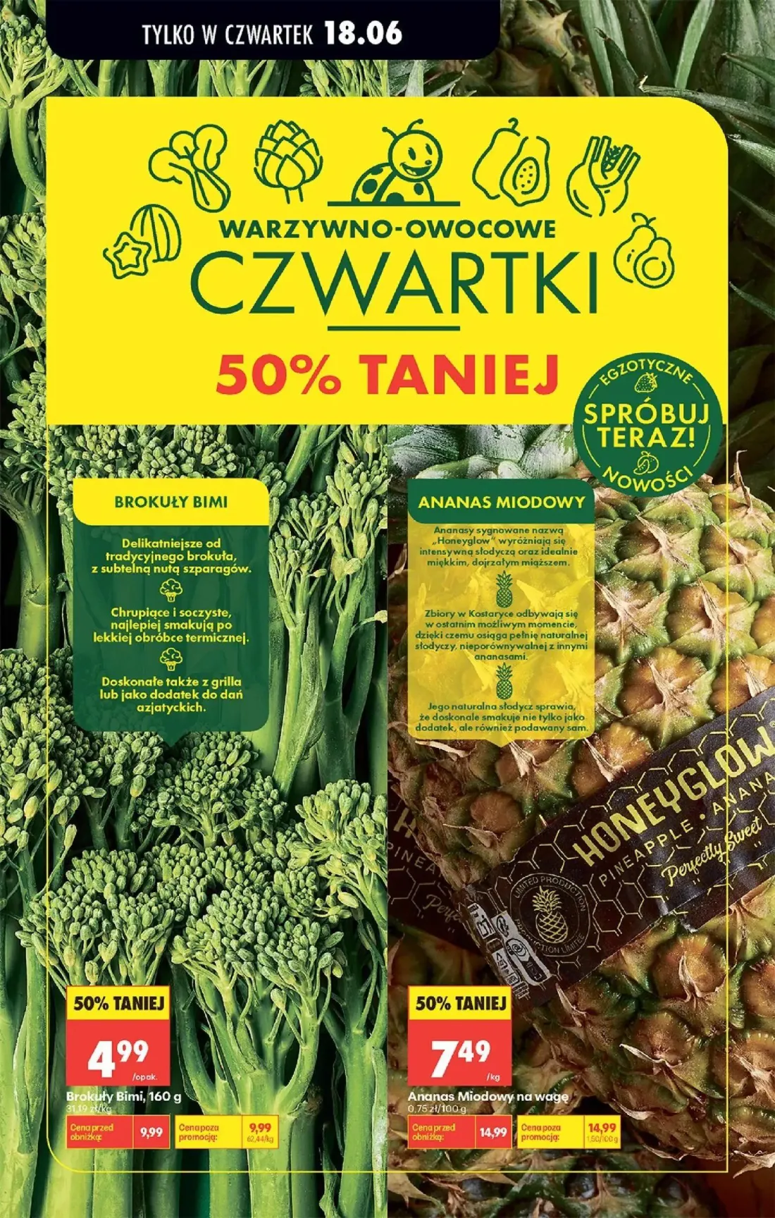 Biedronka gazetka, strona 85 z 87 — Ananas Miodowy, Brokuły Bimi