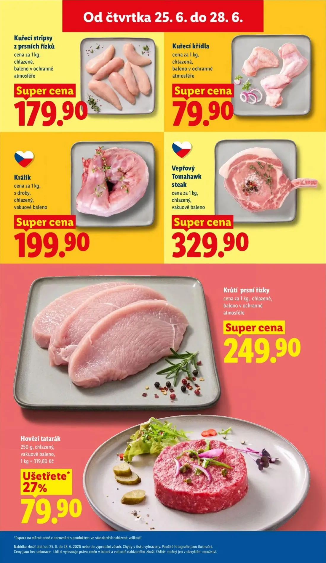 Lidl leták, strana 17 z 61 — Kuřecí stripsy z prsních řízků, Kuřecí křídla, Králík