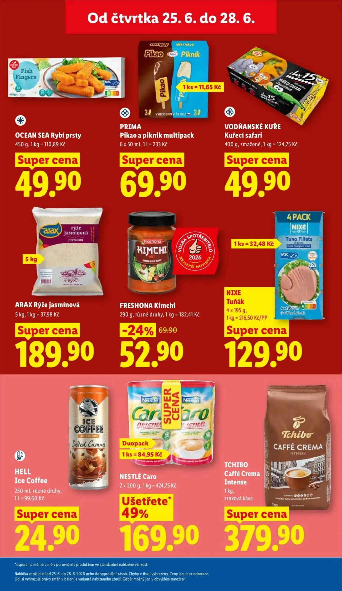 Lidl leták, strana 27 z 61 — FRESHONA Kimchi, PRIMA Pikao a piknik multipack, HELL Ice Coffee