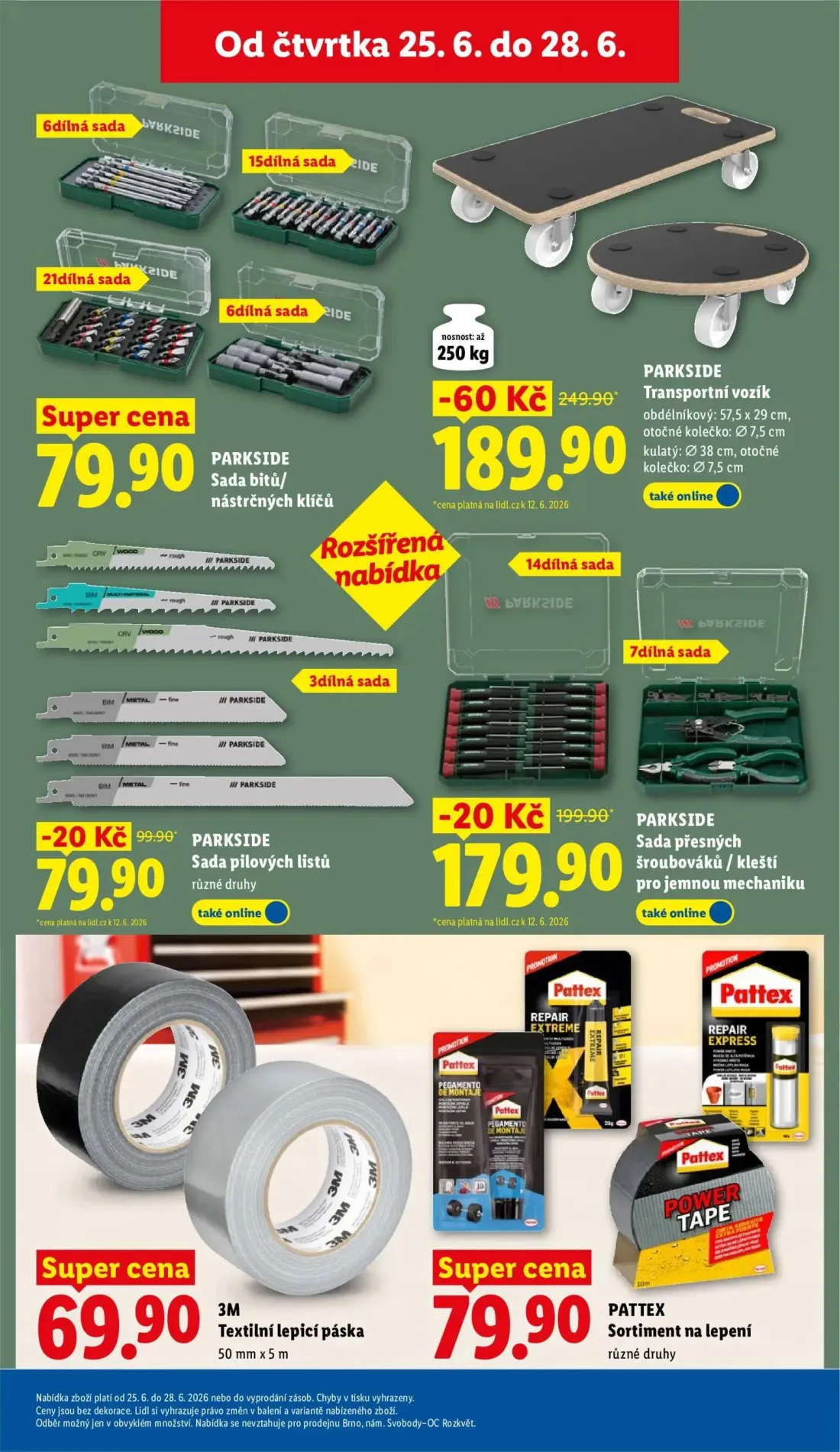 Lidl leták, strana 41 z 61 — PARKSIDE Transportní vozík, PARKSIDE Sada pilových listů, PARKSIDE Sada přesných šroubováků / k…