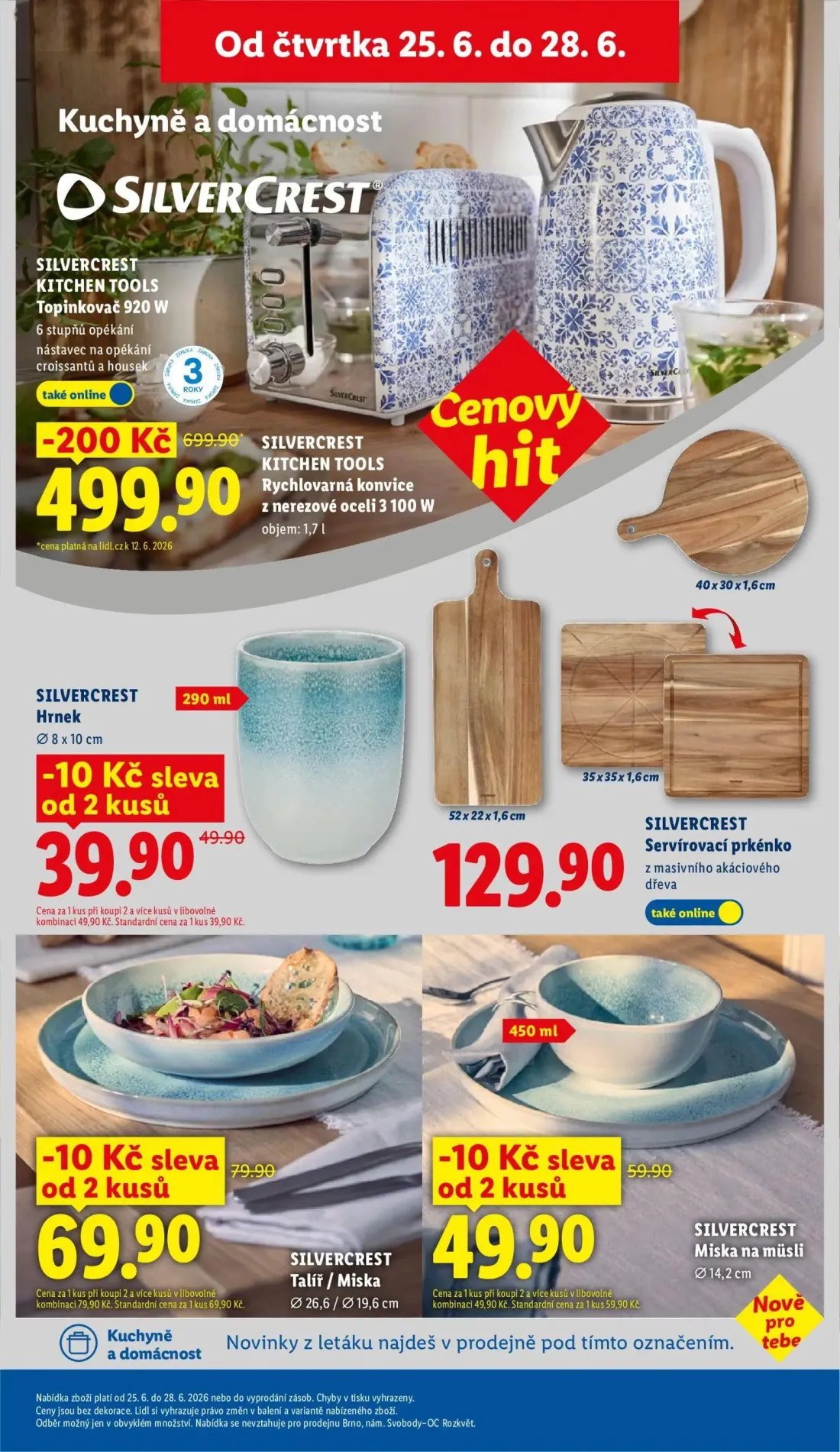 Lidl leták, strana 43 z 61 — SILVERCREST KITCHEN TOOLS Topinkovač 920 W, SILVERCREST Hrnek, SILVERCREST Talíř / Miska