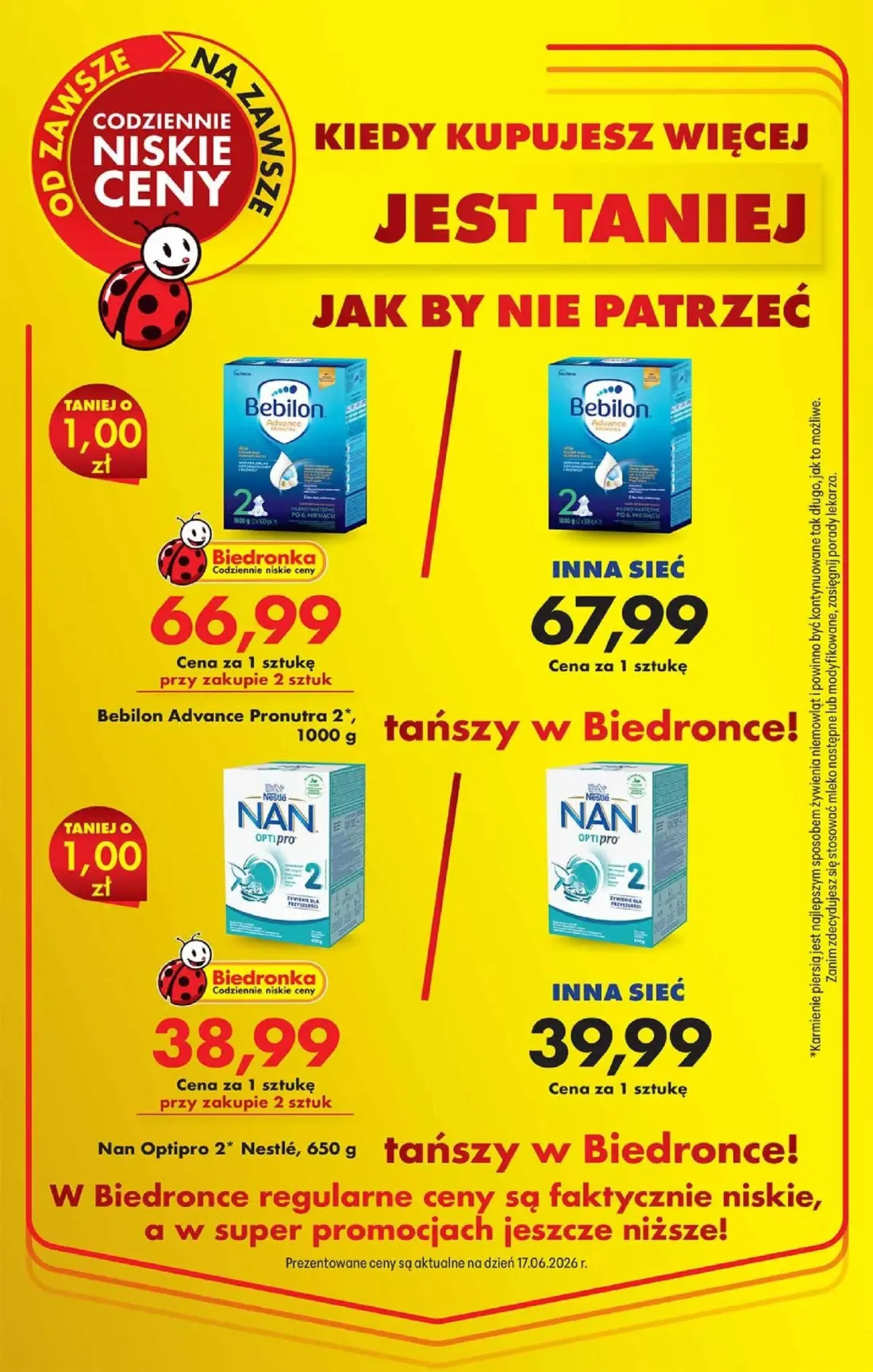 Biedronka gazetka, strona 2 z 4 — Bebilon Advance Pronutra 2*, Nan Optipro 2* Nestlé