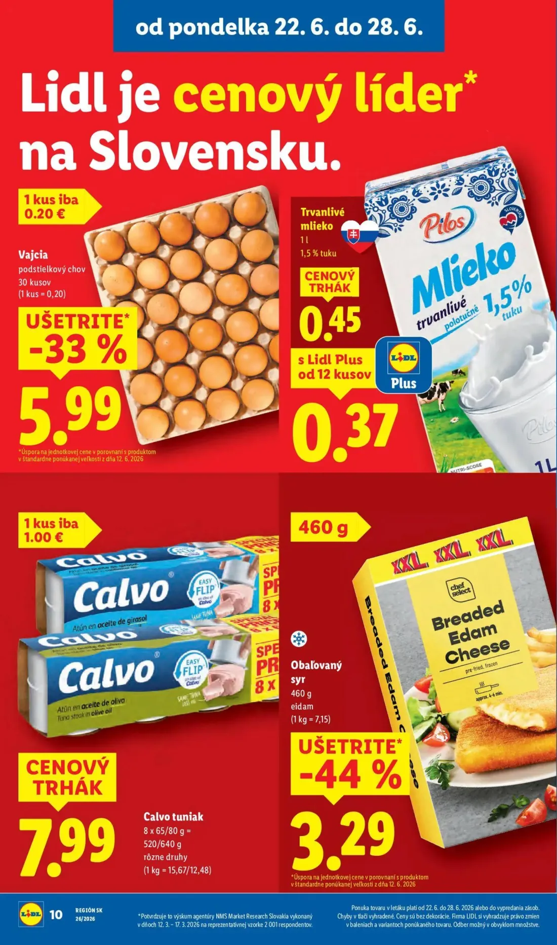 Lidl leták, strana 16 z 99 — Vajcia podstielkový chov, Breaded Edam Cheese