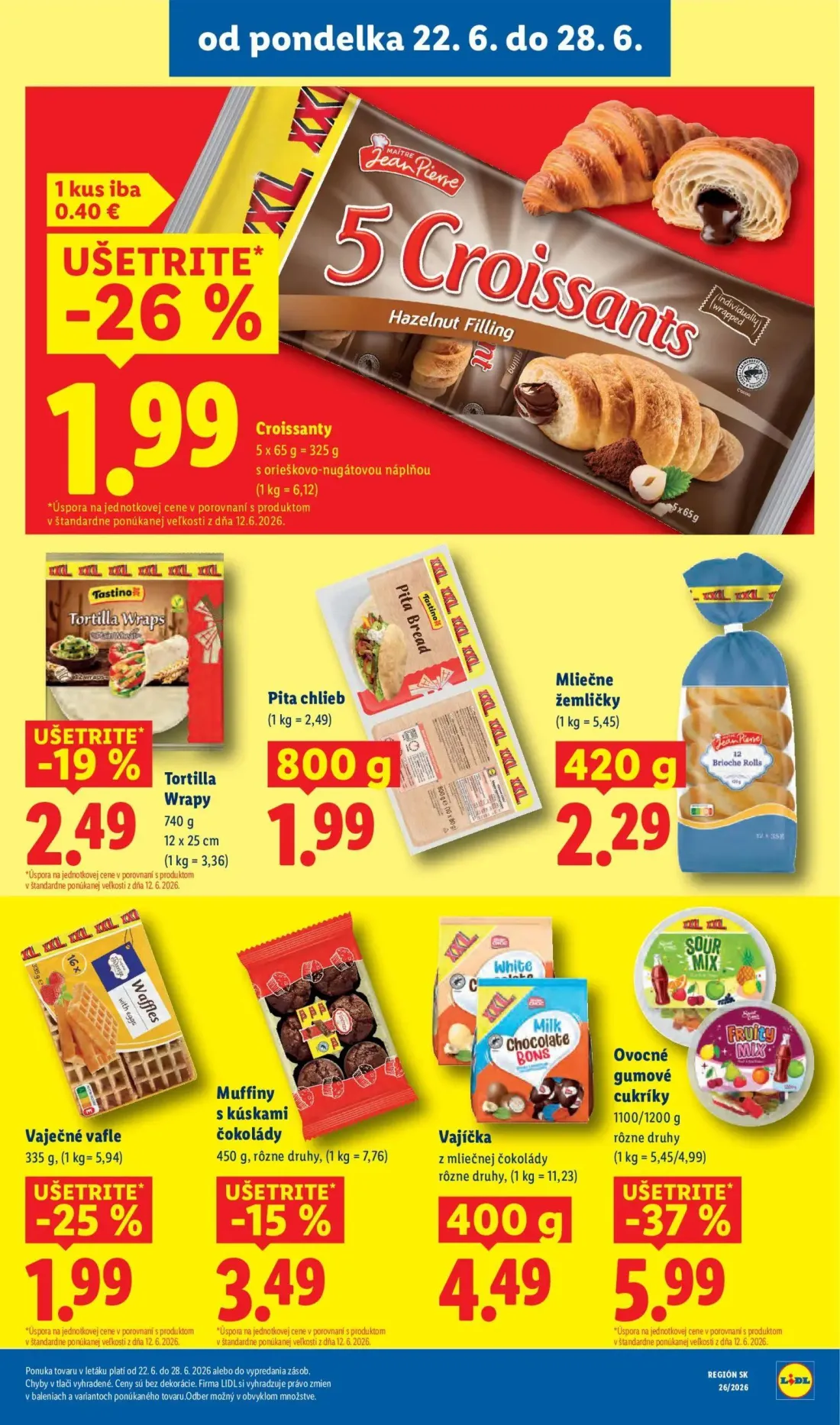 Lidl leták, strana 27 z 99 — Croissanty, Mliečne žemličky, Vaječné vafle