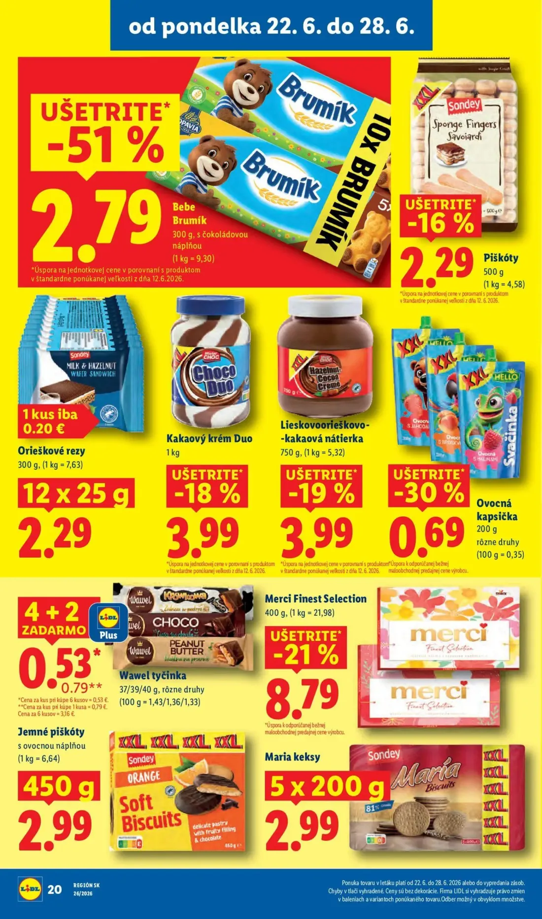 Lidl leták, strana 31 z 99 — Wawel tyčinka, Bebe Brumík, Piškóty