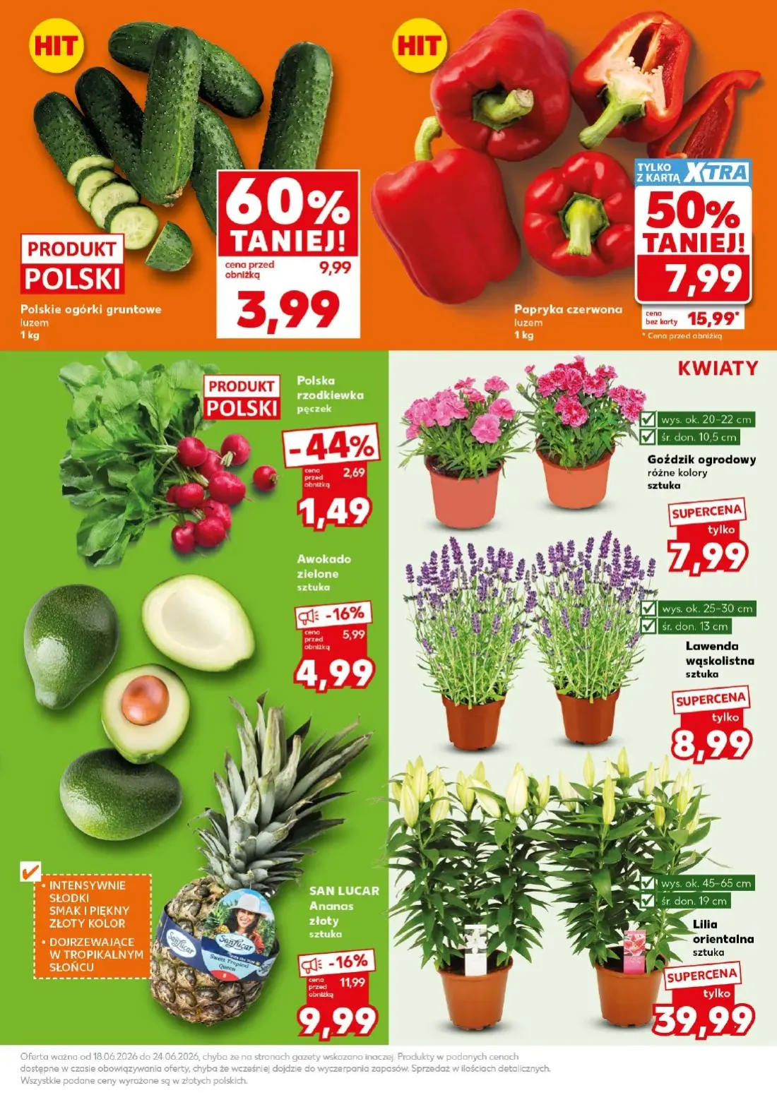 Kaufland gazetka, strona 5 z 32 — Papryka czerwona, Polskie ogórki gruntowe, SAN LUCAR Ananas złoty