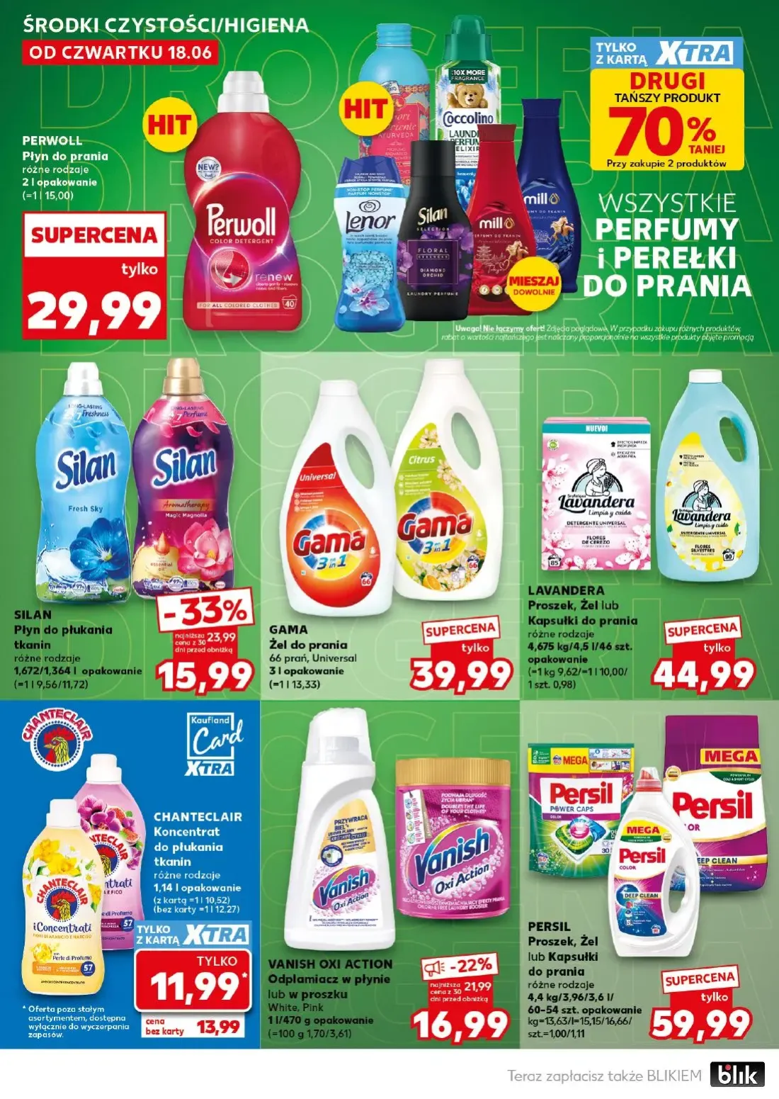 Kaufland gazetka, strona 26 z 32 — Silan Płyn do płukania tkanin, Vanish Oxi Action Odplamiacz w płynie lub w proszku, CHANT…