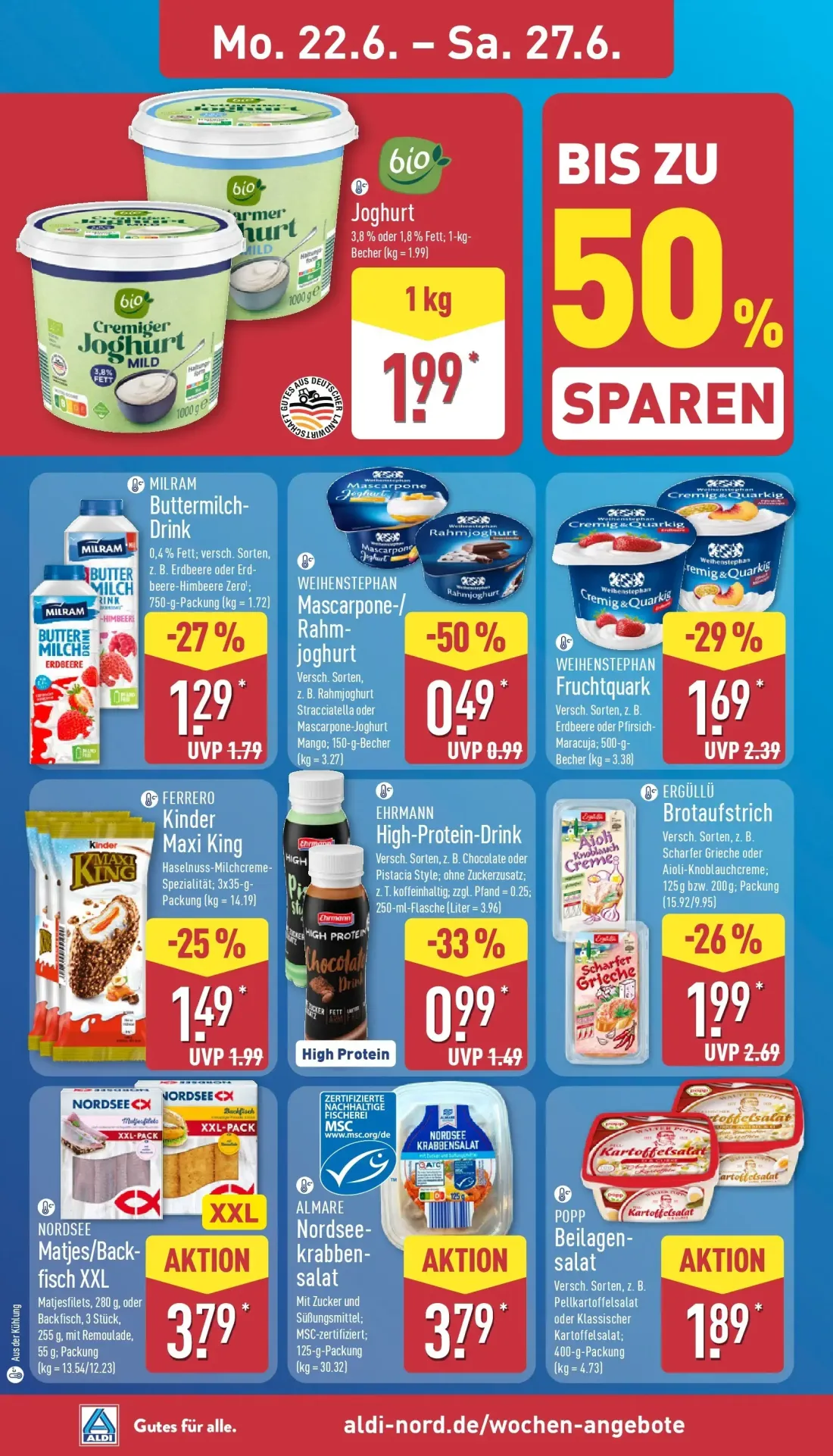 Aldi Nord Prospekt, Seite 8 von 41 — Kinder Maxi King