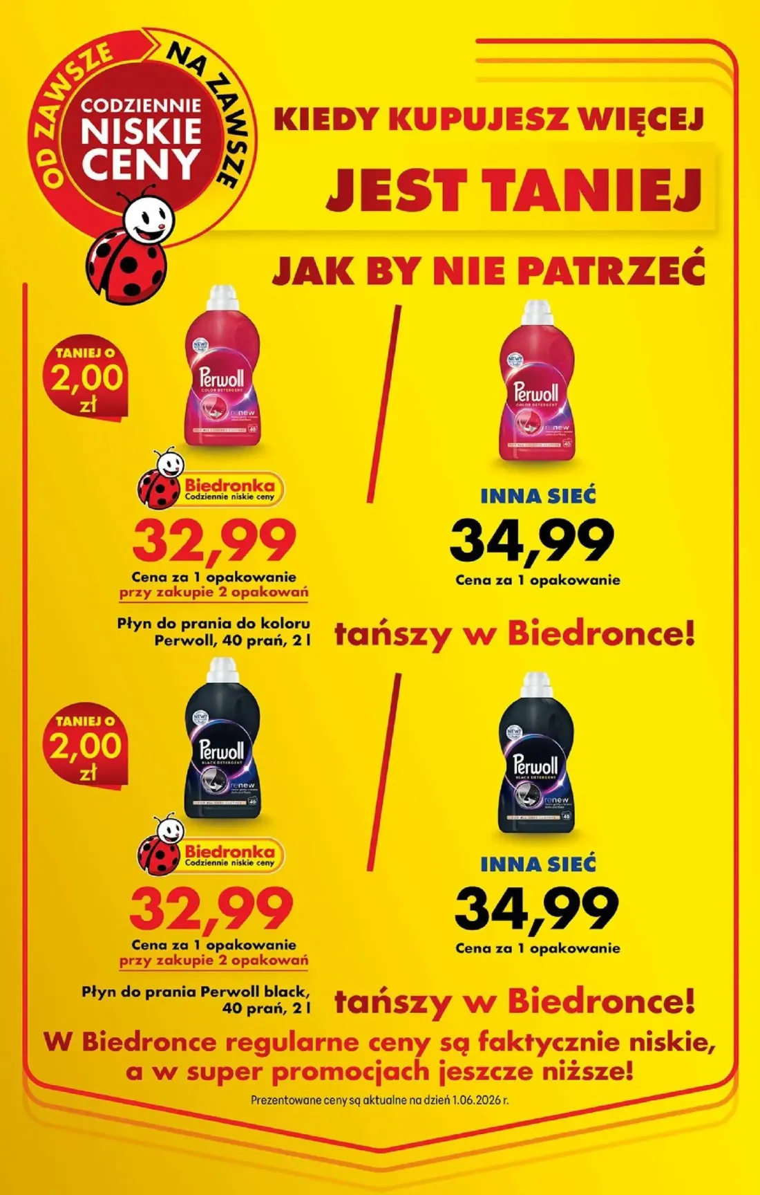 Biedronka gazetka, strona 28 z 96 — Płyn do prania do koloru Perwoll, Płyn do prania Perwoll black