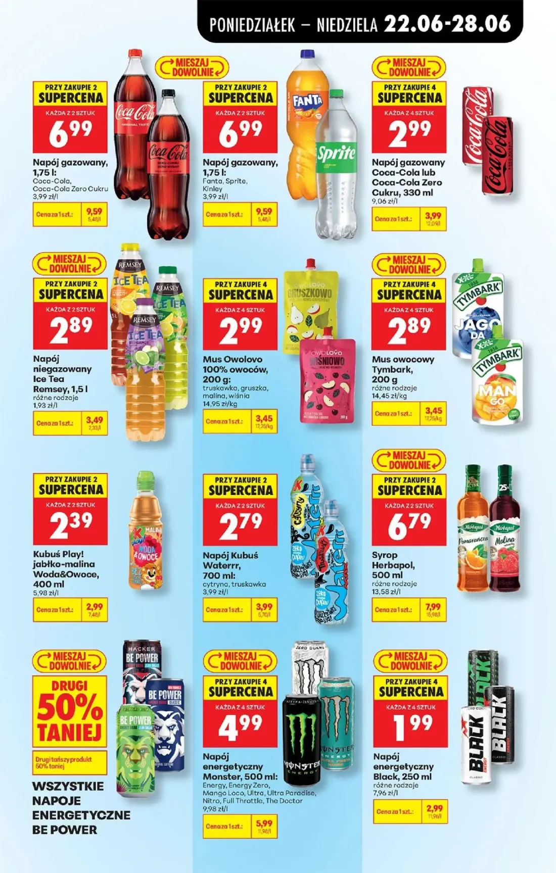 Biedronka gazetka, strona 77 z 96 — Napój gazowany Coca-Cola, Coca-Cola Zero Cukru, Napój gazowany Fanta, Sprite, Kinley, Na…