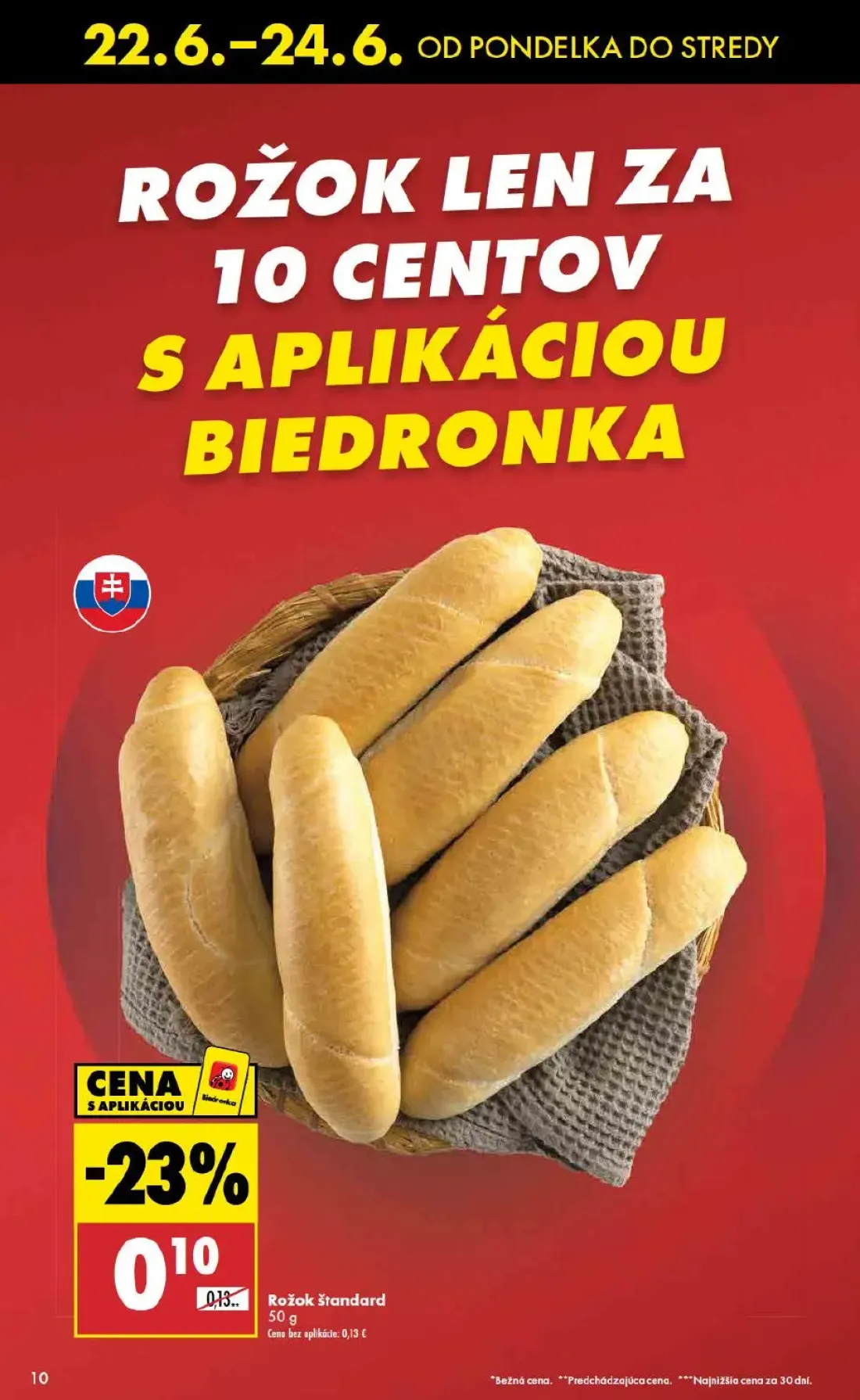 Biedronka leták, strana 10 z 11 — Rožok Štandard