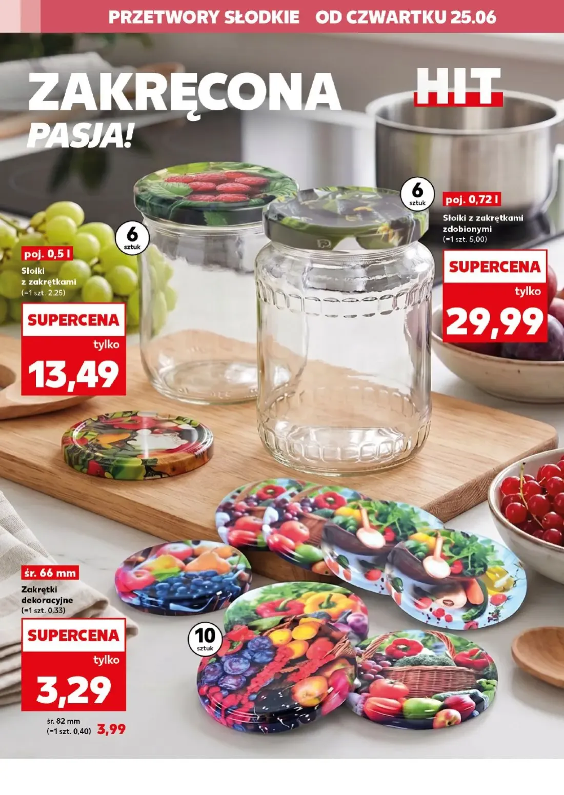 Kaufland gazetka, strona 2 z 22 — Zakrętki dekoracyjne, Słoiki z zakrętkami, Słoiki z zakrętkami zdobionymi