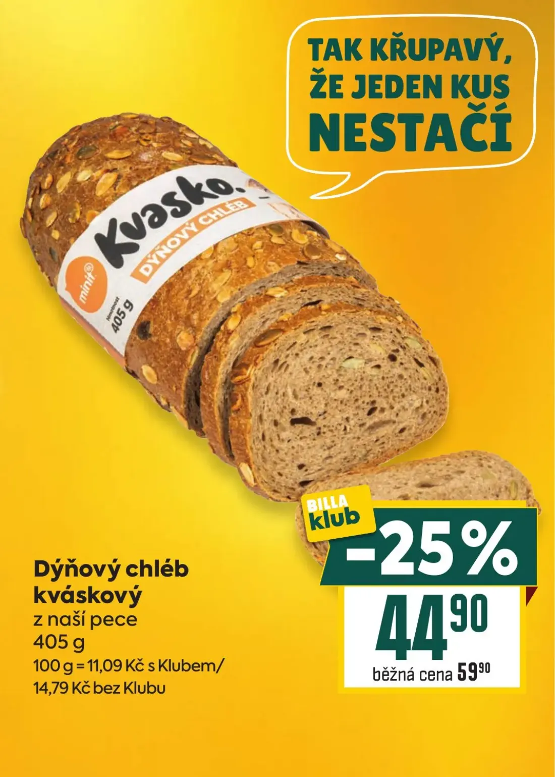 Billa leták, strana 8 z 35 — Dýňový chléb kváskový z naší pece