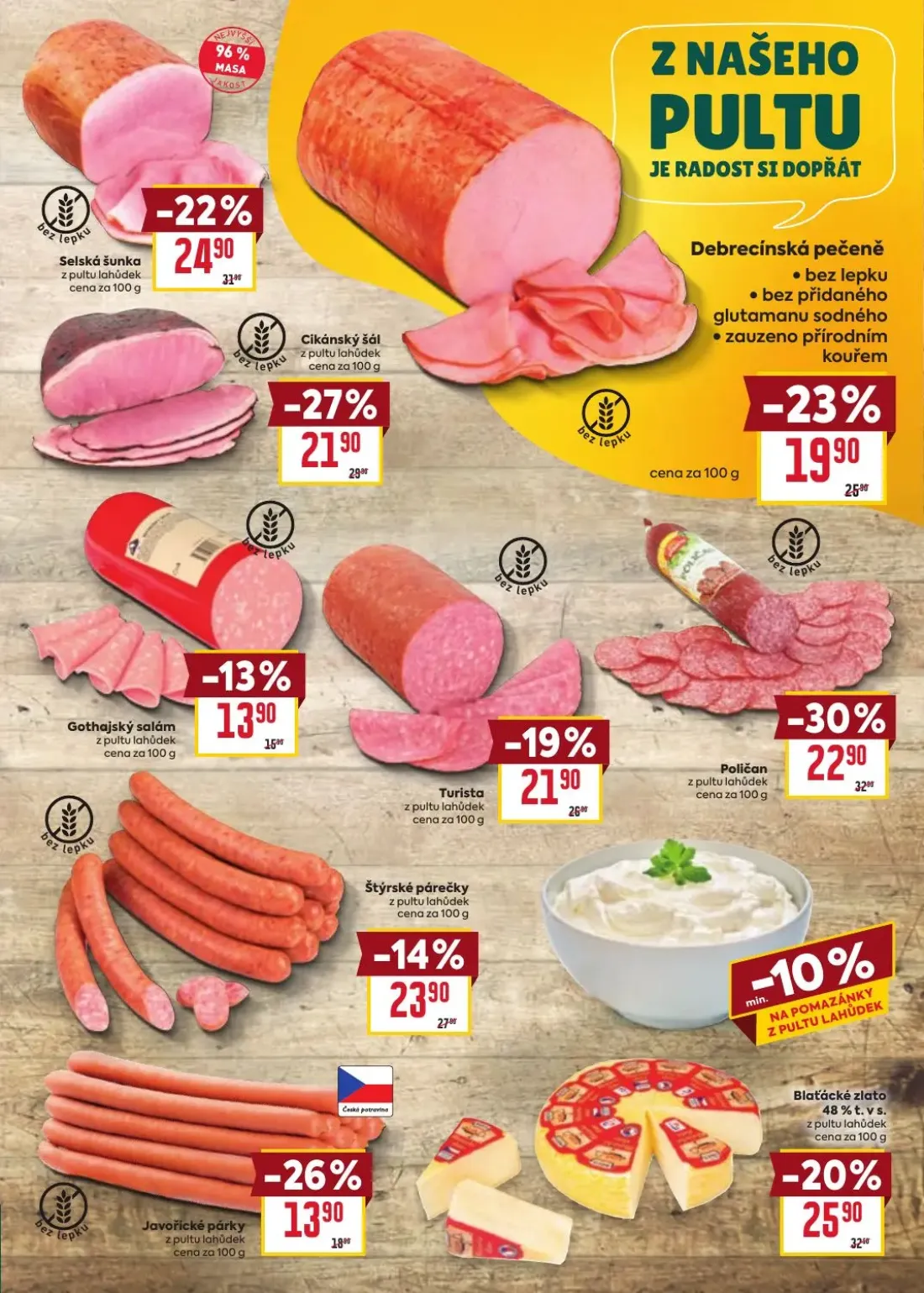 Billa leták, strana 11 z 35 — Poličan, Cikánský šál, Selská šunka