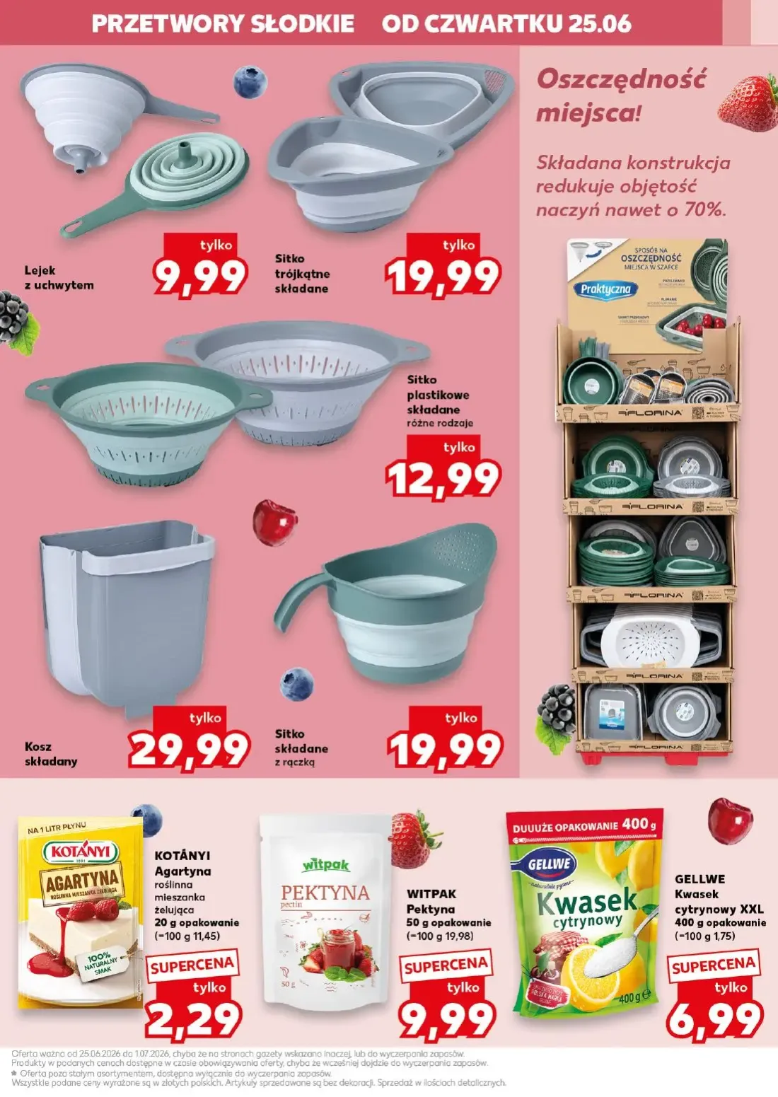 Kaufland gazetka, strona 9 z 22 — KOTÁNYI Agartyna roślinna mieszanka żelująca, WITPAK Pektyna, GELLWE Kwasek cytrynowy XXL