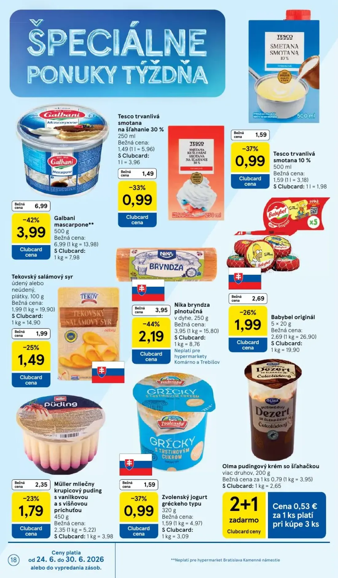 Tesco leták, strana 18 z 51 — Nika bryndza plnotučná v dyhe