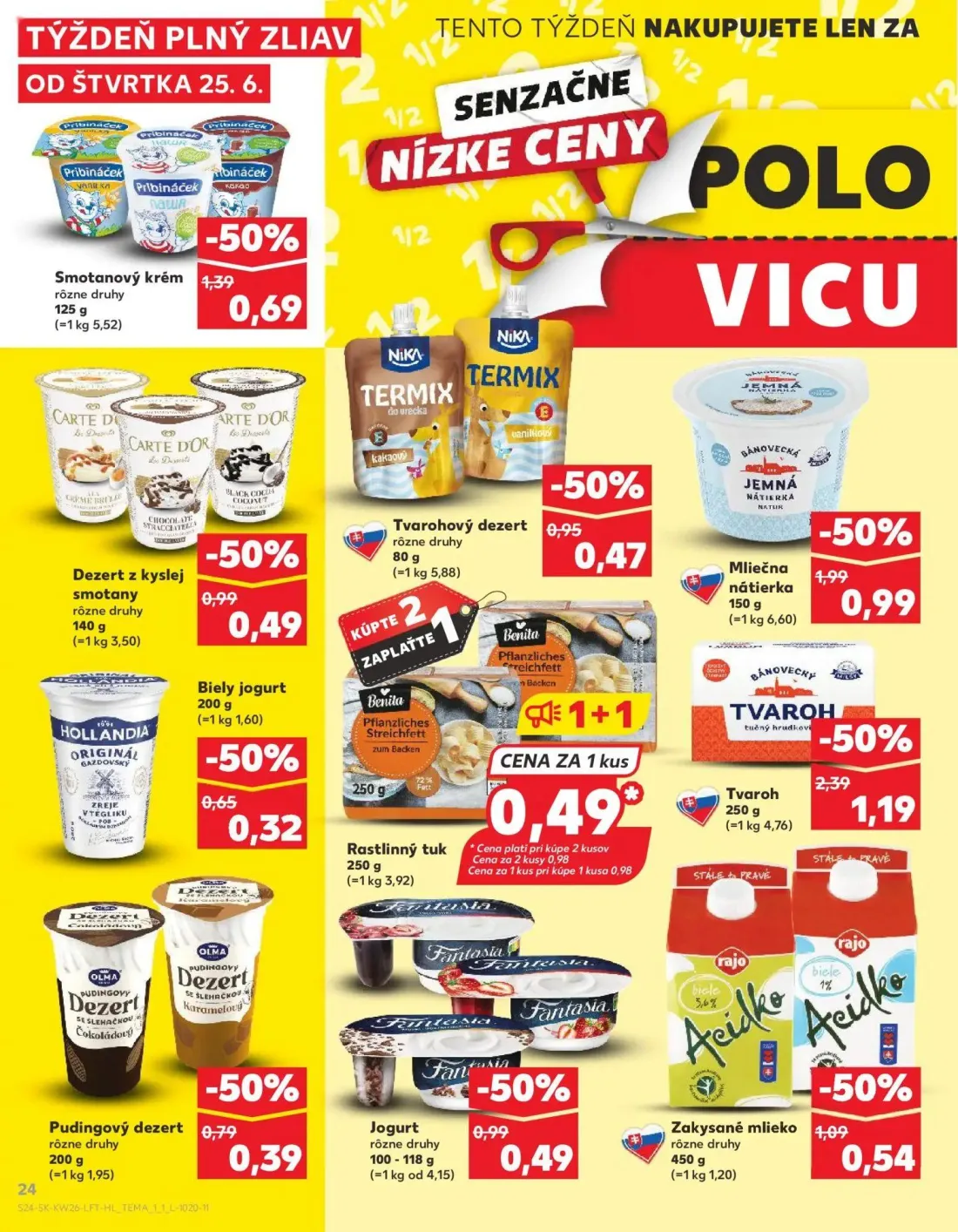 Kaufland leták, strana 24 z 84 — Zakysané mlieko