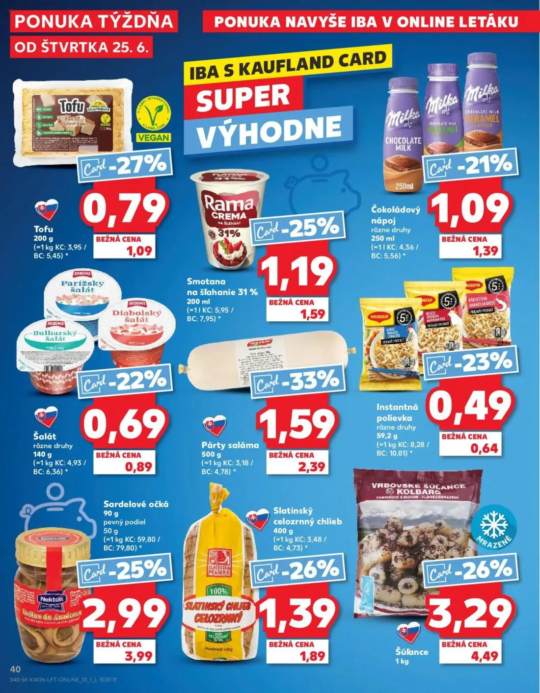 Kaufland leták, strana 40 z 84 — Slatinský celozrnný chlieb