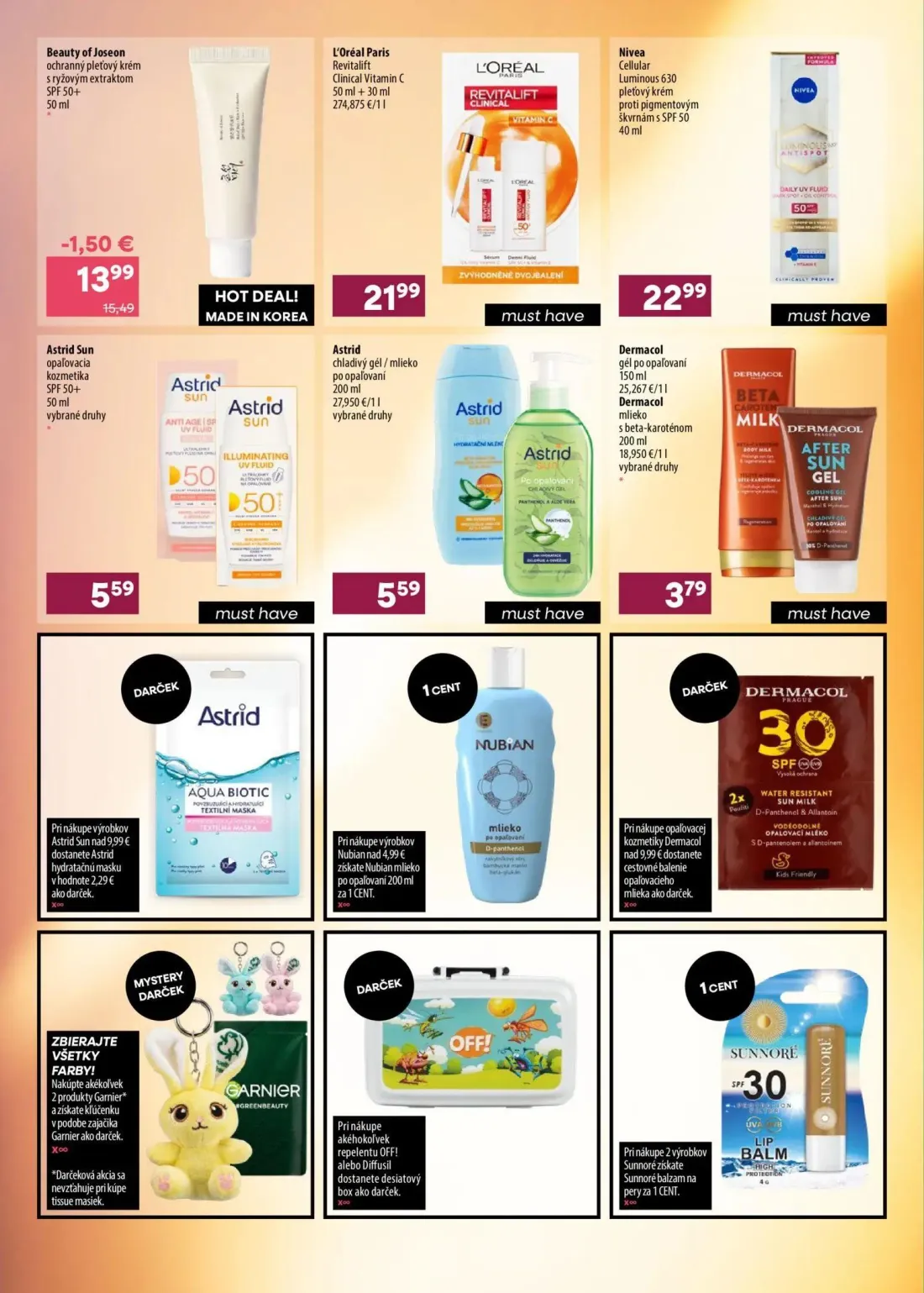 101 Drogerie leták, strana 15 z 16 — Beauty of Joseon ochranný pleťový krém s ryžovým extraktom SPF 50+, L'Oréal Paris Revit…