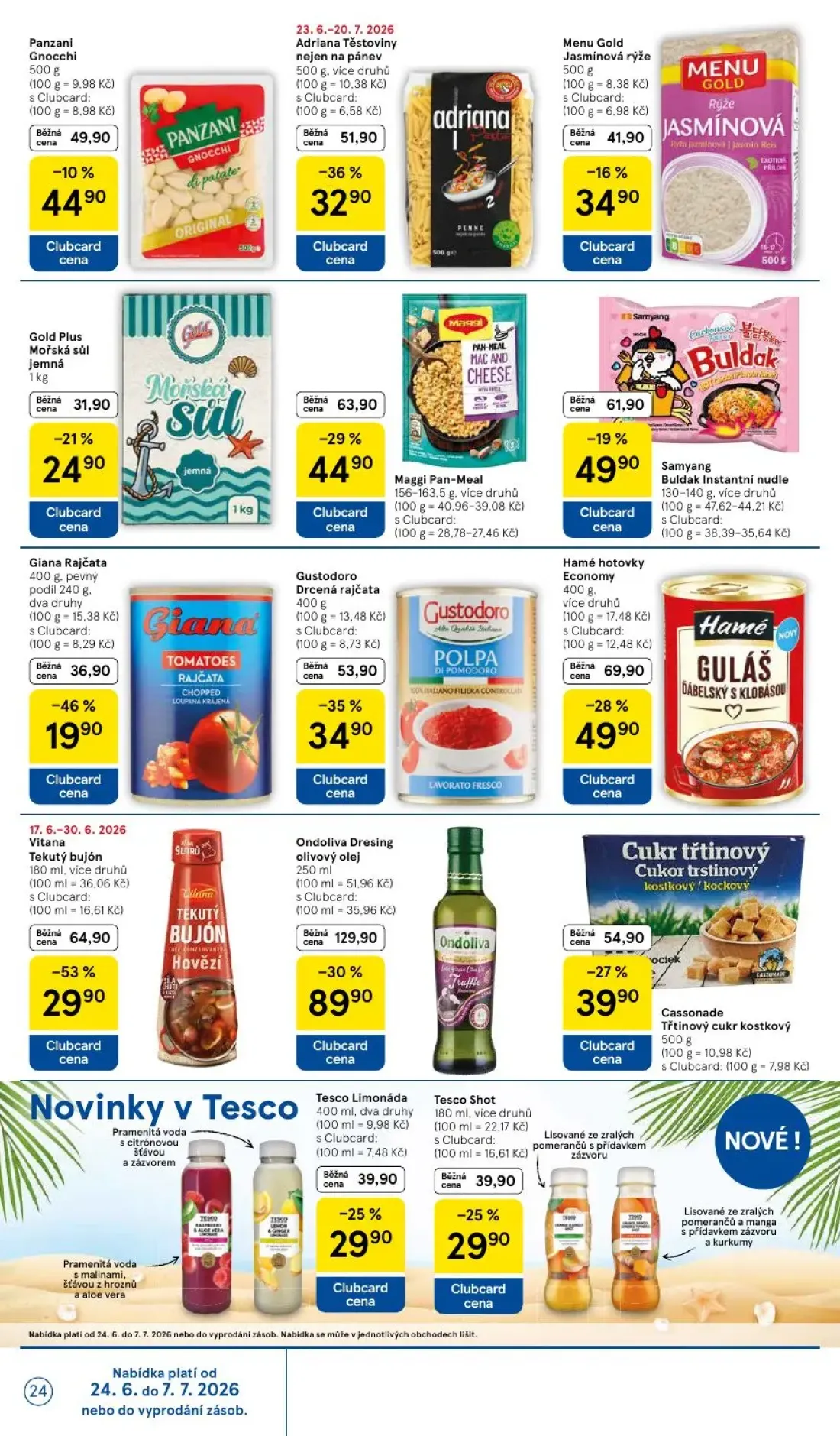 Tesco leták, strana 24 z 38 — Tesco Limonáda
