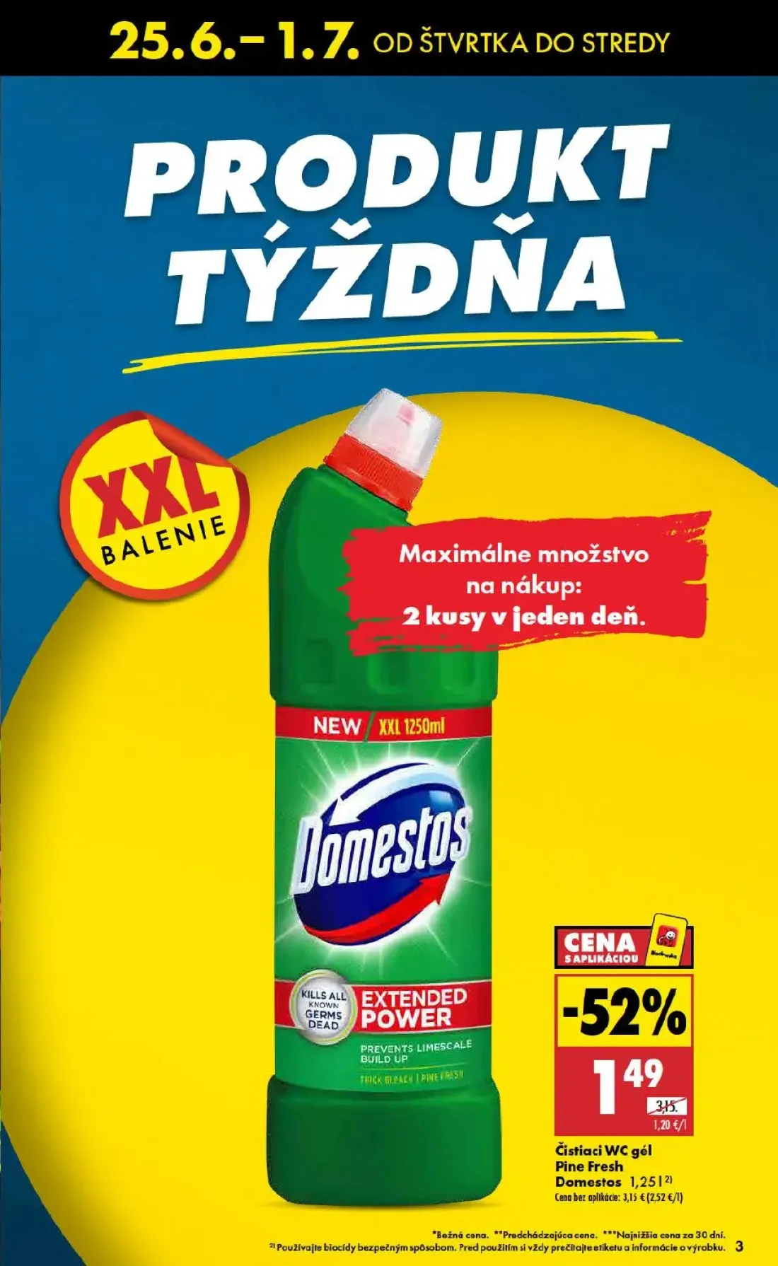 Biedronka leták, strana 3 z 48 — Čistiaci WC gél Pine Fresh Domestos