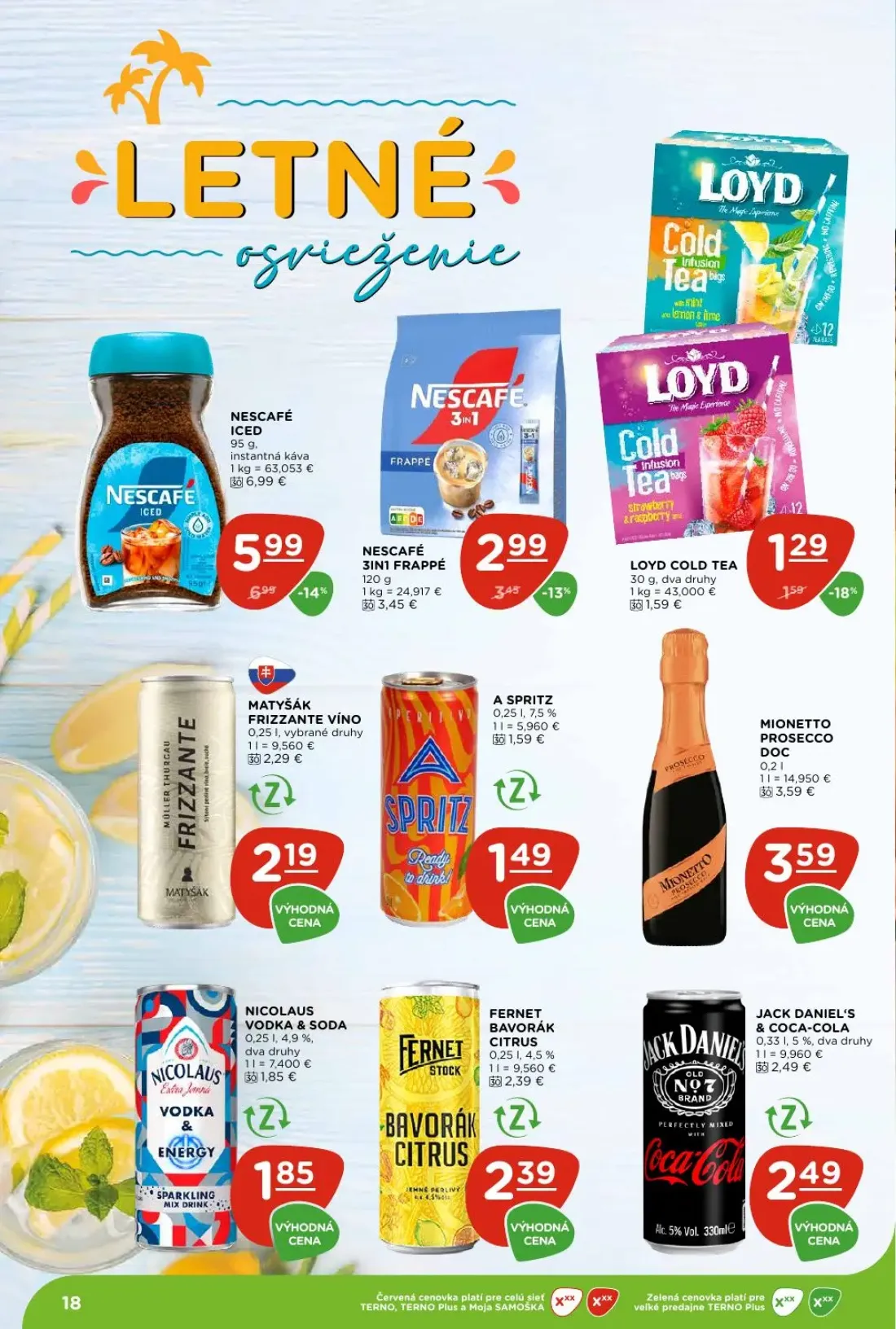 Terno leták, strana 18 z 26 — NESCAFÉ ICED, NESCAFÉ 3IN1 FRAPPÉ, LOYD COLD TEA