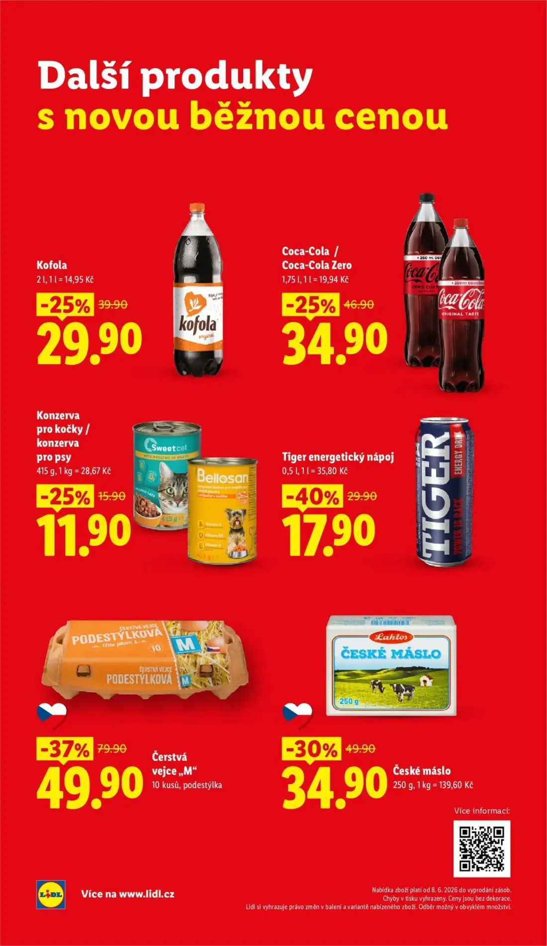 Lidl leták, strana 3 z 58 — Coca-Cola / Coca-Cola Zero, Kofola, Konzerva pro kočky / konzerva pro psy