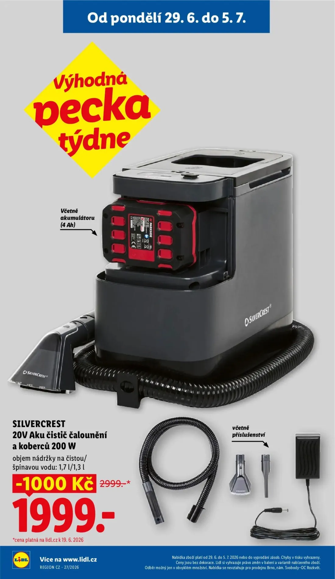 Lidl leták, strana 8 z 58 — 20V Aku čistič čalounění a koberců 200 W