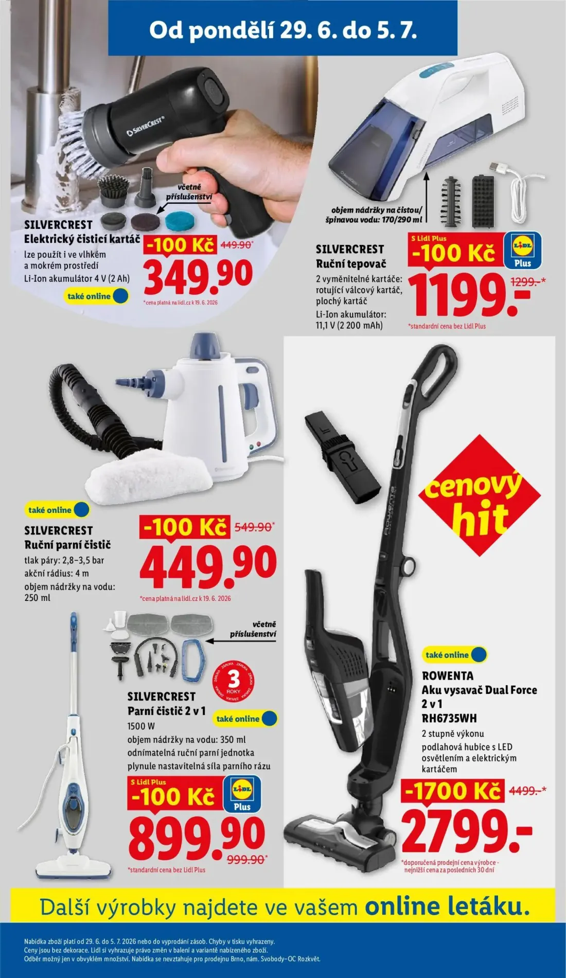 Lidl leták, strana 35 z 58 — Aku vysavač Dual Force 2 v 1, Elektrický čisticí kartáč, Ruční tepovač