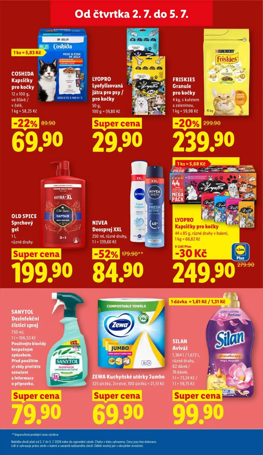 Lidl leták, strana 25 z 52 — NIVEA Deosprej XXL, FRISKIES Granule pro kočky, LYOPRO Kapsičky pro kočky