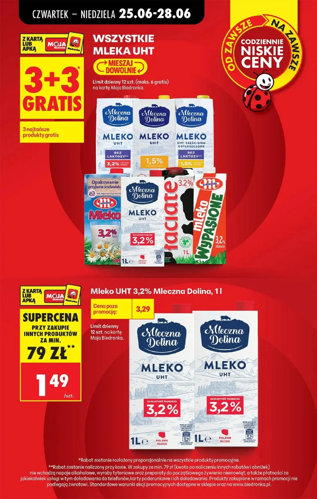 Biedronka gazetka, strona 5 z 84 — Mleko UHT 3,2% Mleczna Dolina