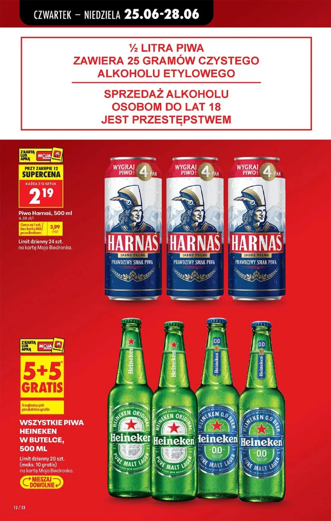 Biedronka gazetka, strona 14 z 84 — Piwo Harnaś