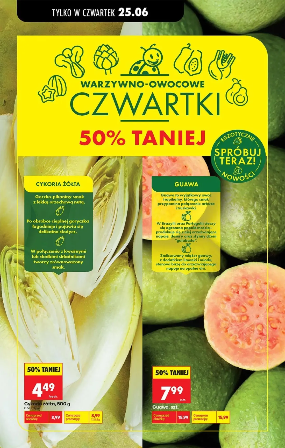Biedronka gazetka, strona 24 z 84 — Guawa, Cykoria żółta