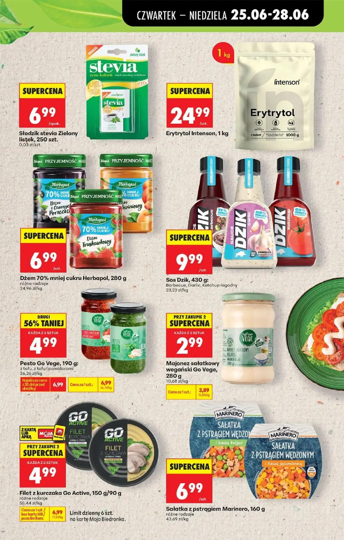 Biedronka gazetka, strona 51 z 84 — Filet z kurczaka Go Active, Sałatka z pstrągiem Marinero